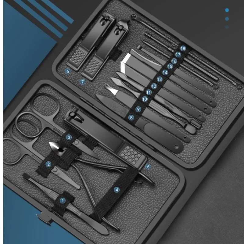 Set pentru manichiura si pedichiura pentru barbati, 18 piese [3]