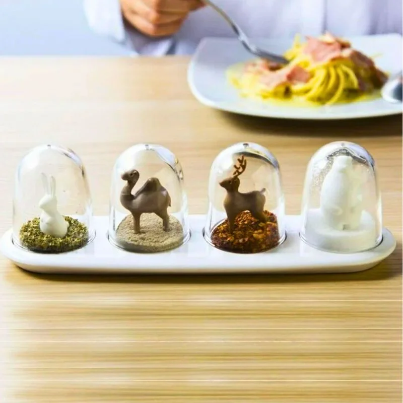 Cadouri pentru Mama - Set recipiente condimente Animale de Poveste