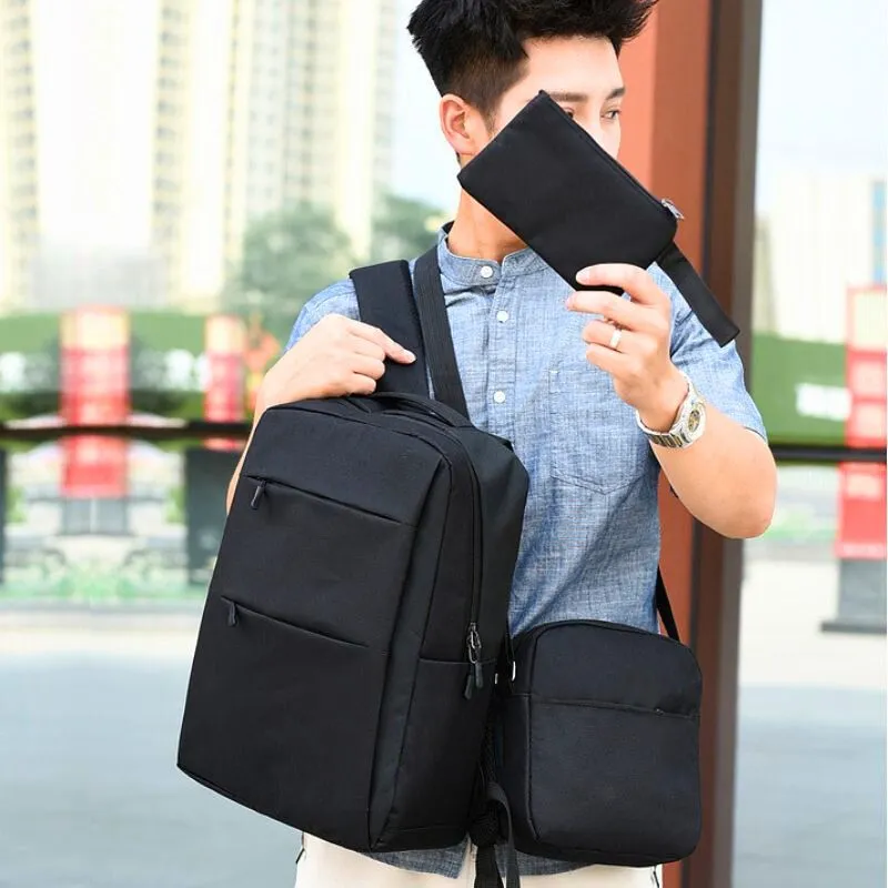 Cadouri Majorat - Set Rucsac Triple Power cu USB Negru