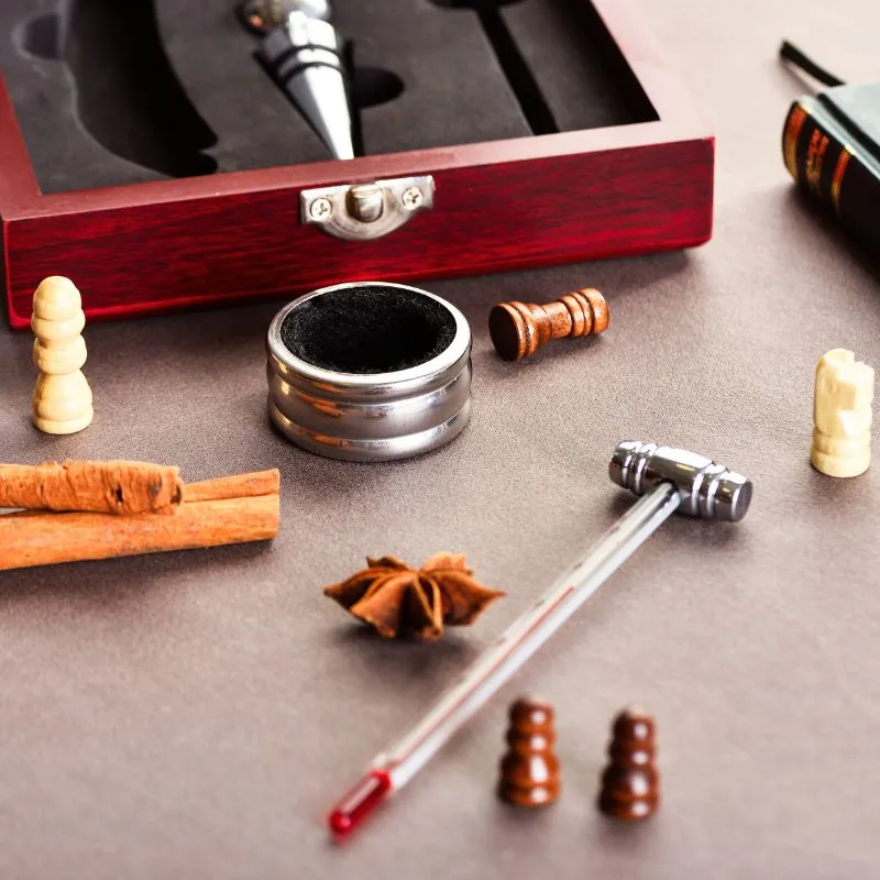 Set sah si accesorii vin, Caseta Deluxe [10]