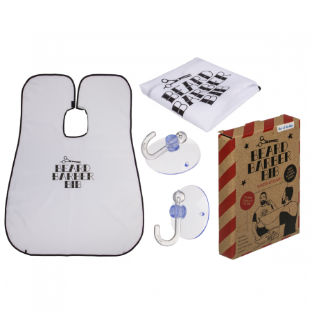 Sort de barbierit Beard Barber Bib [1]