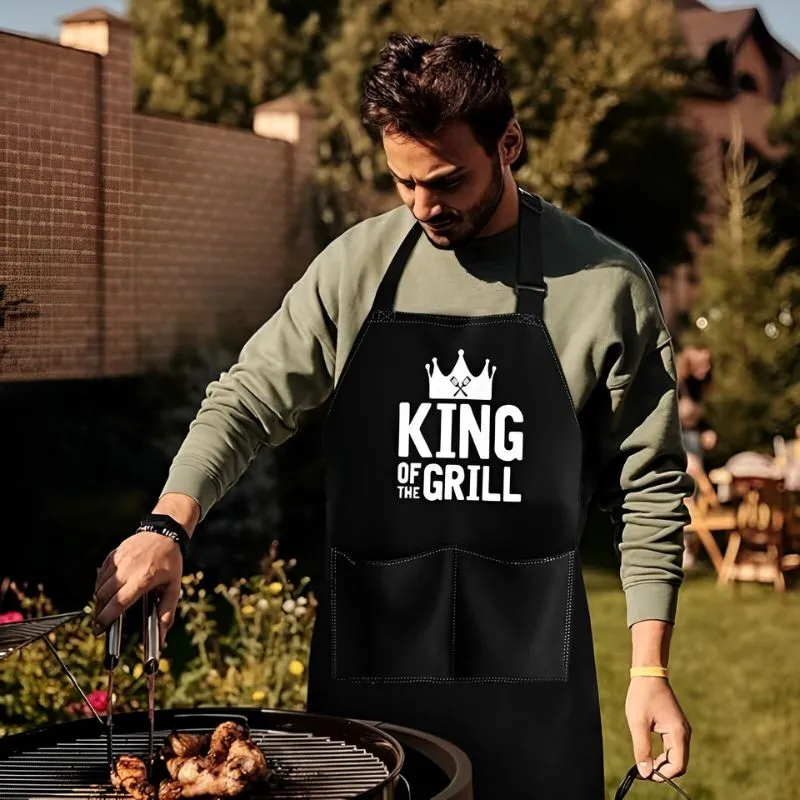 Cadouri pentru Iubit - Sort de bucatarie amuzant King of the Grill