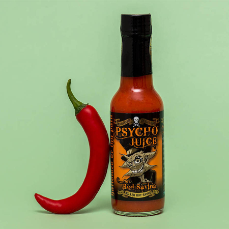 Cadouri pentru Sot - Sos picant Psycho Juice Red Savina Pepper [iuteala 9]