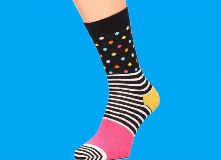 Reduceri traznite - Sosete Happy Socks cu dungi si buline