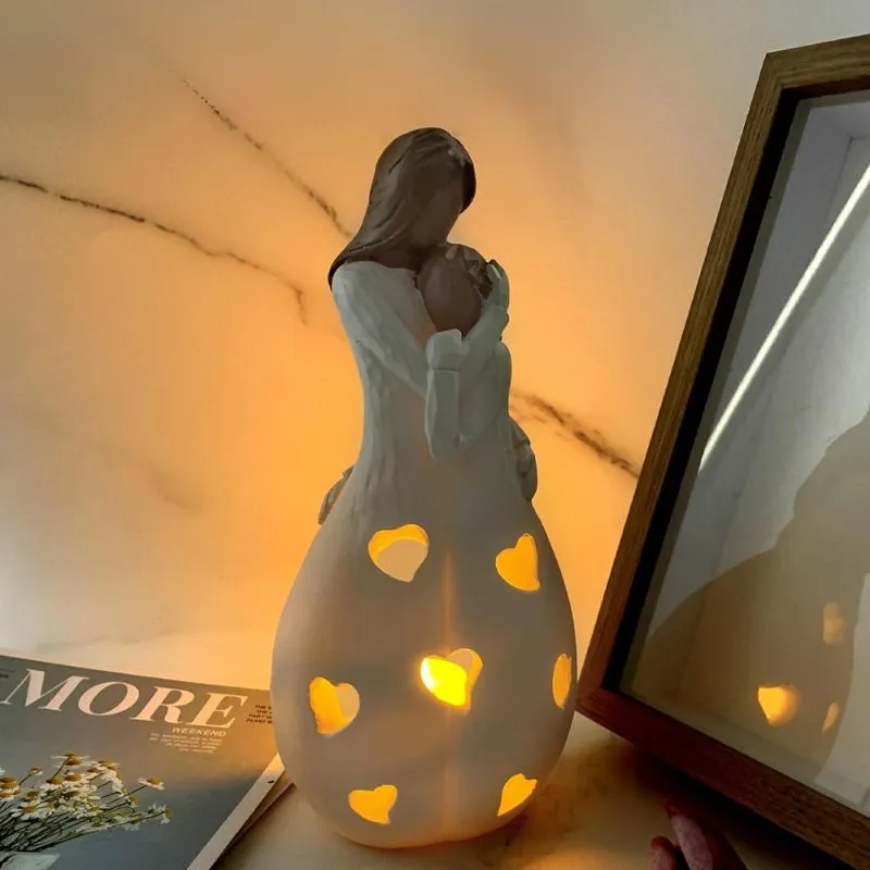 Suport decorativ lumanari Mama si fiica [1]