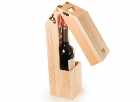 Suport din lemn veioza pentru vin [5]