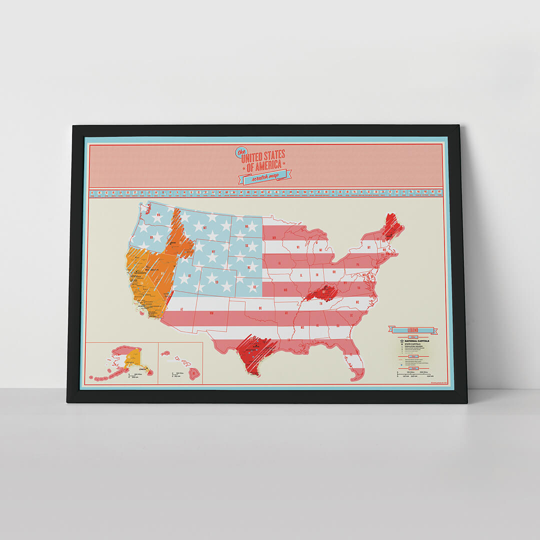 Harta razuibila USA Edition - Originala Luckies