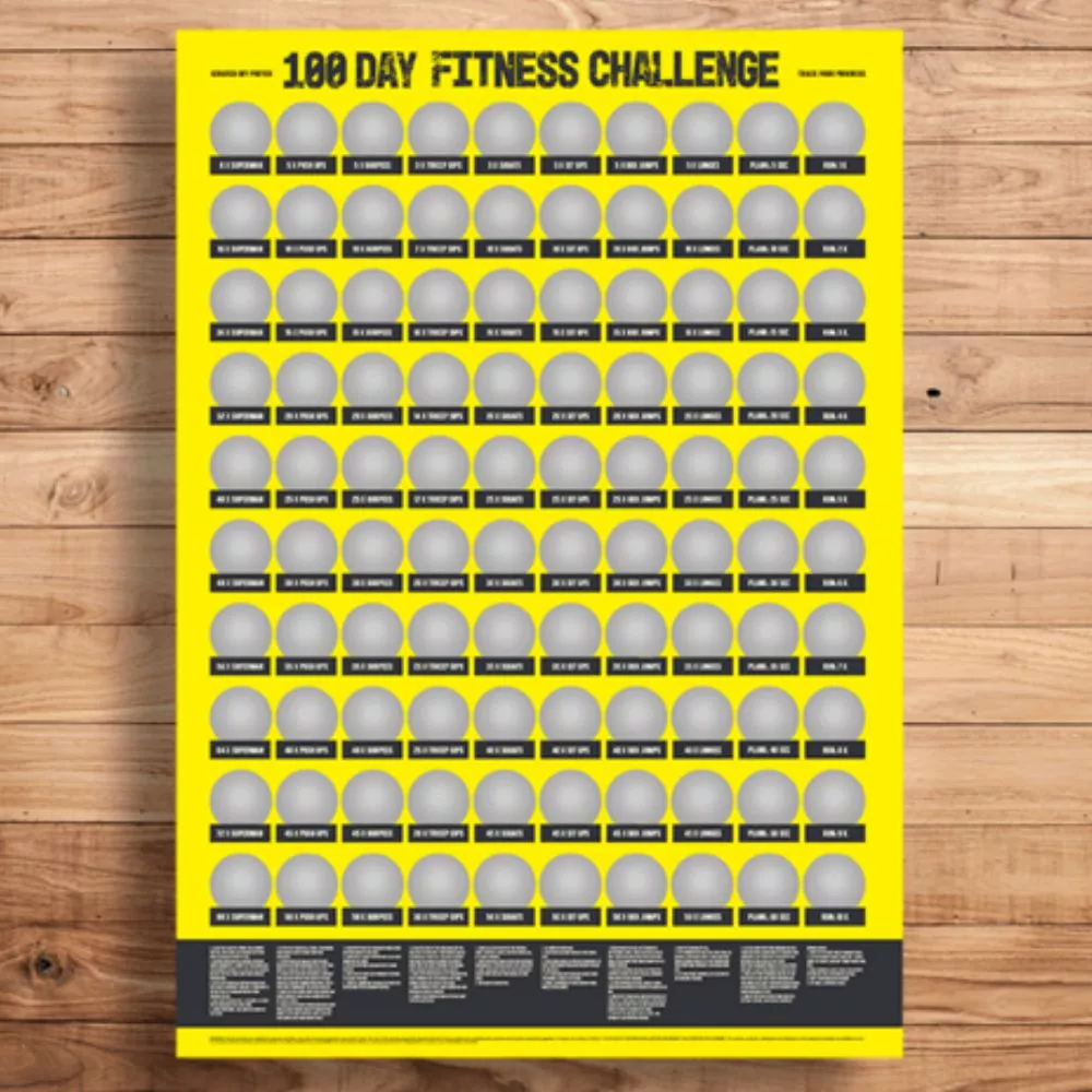 Poster razuibil 100 zile de Fitness