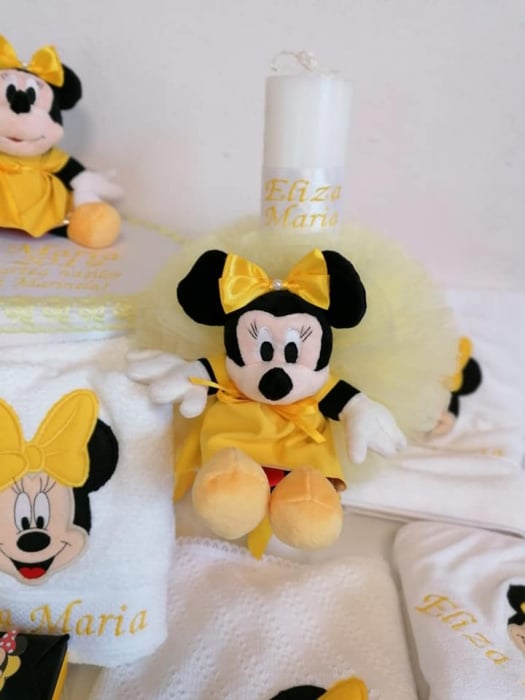 Trusou botez personalizat Yellow Minnie [3]