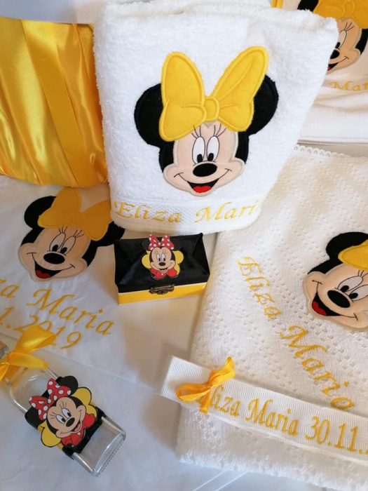 Trusou botez personalizat Yellow Minnie [2]
