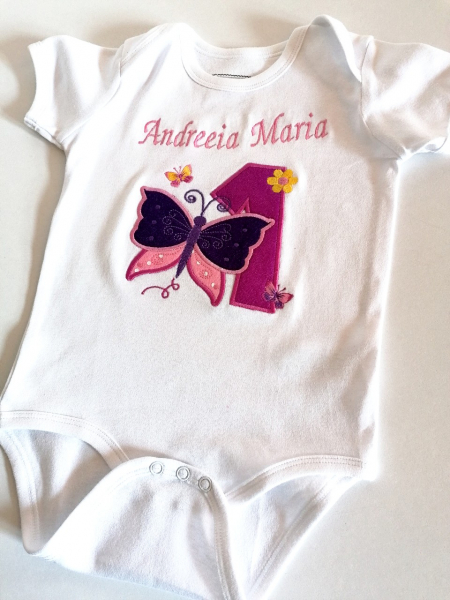 Body bebe personalizat Butterfly, pentru fetite [3]