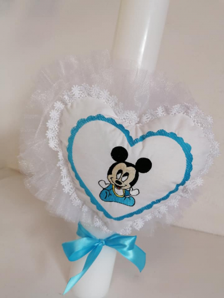 Lumanare botez personalizata Angel Heart [2]