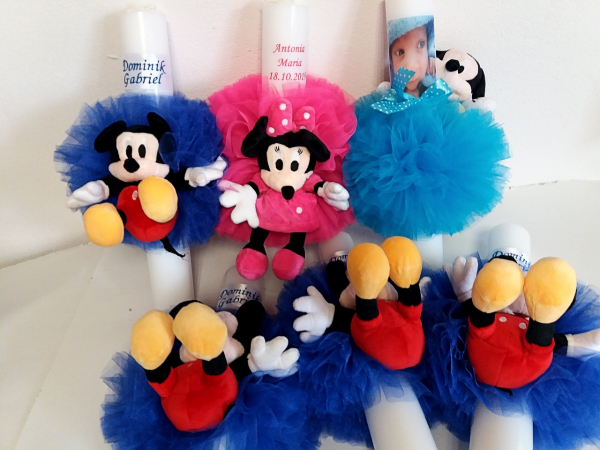 Lumanare botez personalizata Mickey Mouse [2]