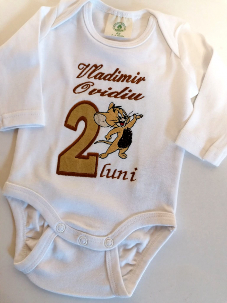 Set 12 body-uri aniversare personalizate pentru baieti [5]