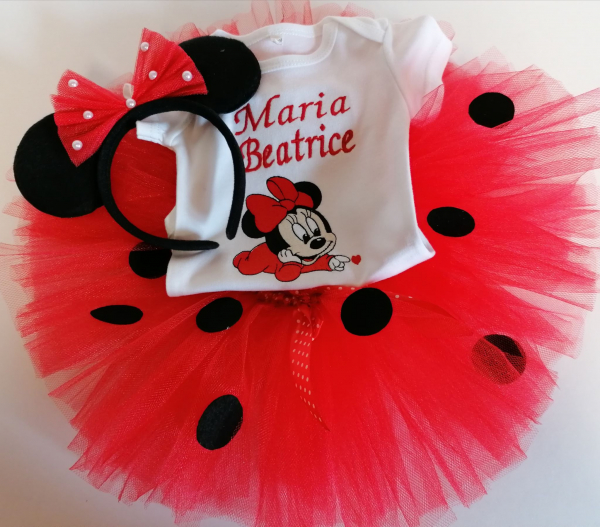 Set TuTu personalizat Minnie Mouse Ladybug [2]