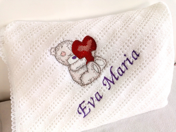 Trusou botez personalizat 8 piese Bear in Love [6]