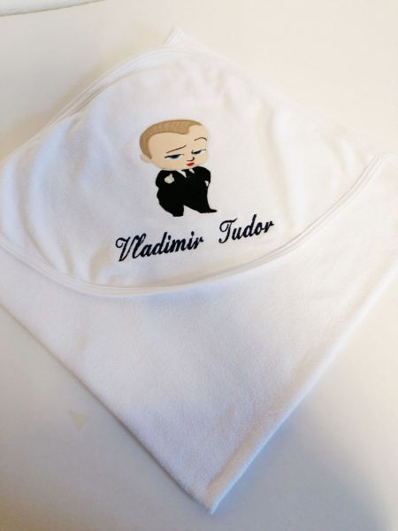 Trusou botez personalizat 6 piese Little Boss [3]