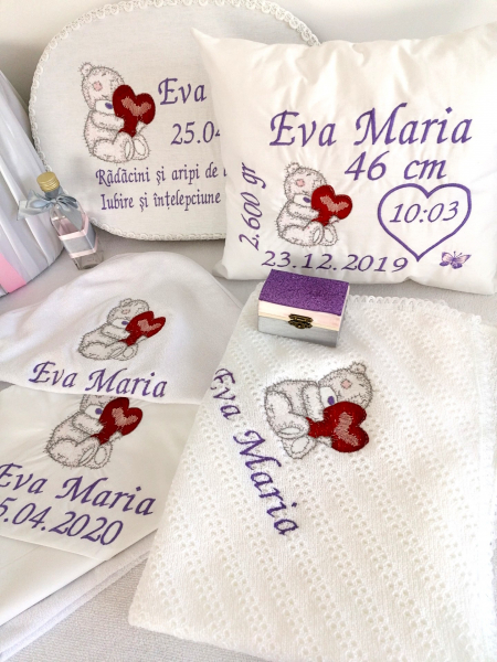 Trusou botez personalizat complet Bear in Love [2]