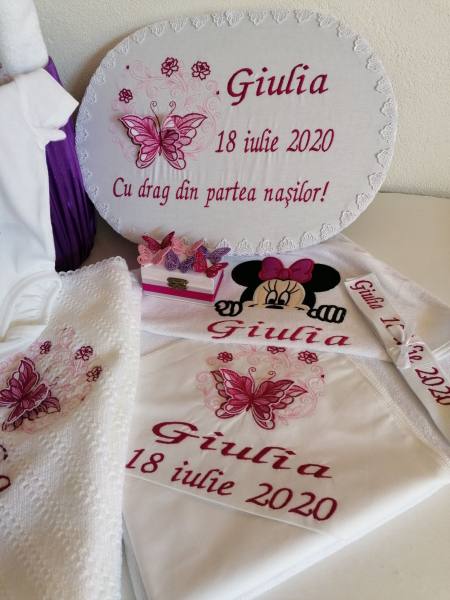Trusou botez personalizat complet Butterflies [8]