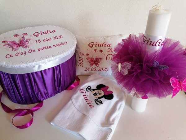 Trusou botez personalizat complet Butterflies [6]