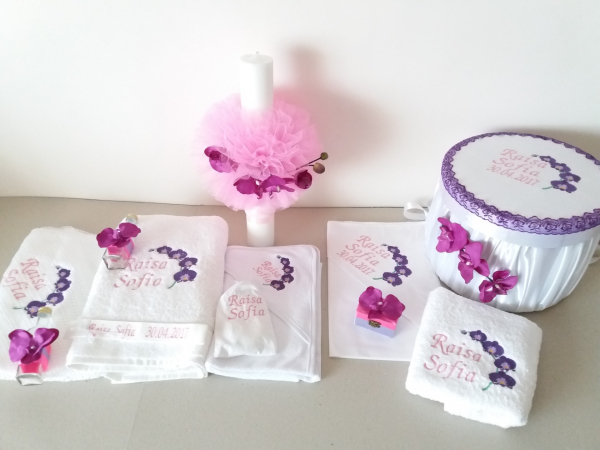 Trusou botez personalizat Orhidee [2]