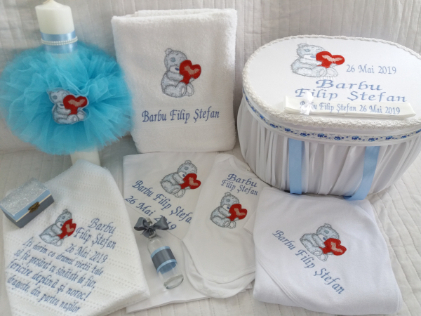 Trusou botez personalizat Bear in Love [3]