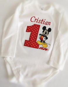 Body-uri personalizate fetițe - Body Personalizat Mickey Mouse