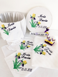 Trusou botez personalizat Floare de Iris [4]
