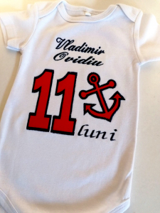 Body-uri personalizate baieti - Body bebe personalizat Sailor