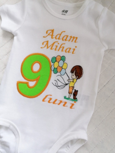 Body-uri personalizate baieti - Body bebe personalizat Balloons