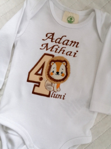 Body-uri personalizate baieti - Body bebe personalizat Little Lyon