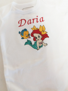 Body-uri personalizate fetițe - Body personalizat Mica Sirena