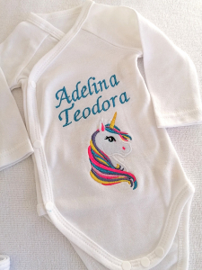 Body-uri personalizate fetițe - Body Personalizat Unicorn