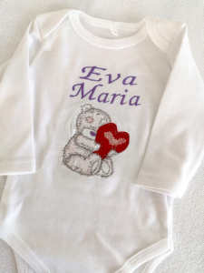 Body-uri personalizate fetițe - Body Bebe Prima Baita Ursulet