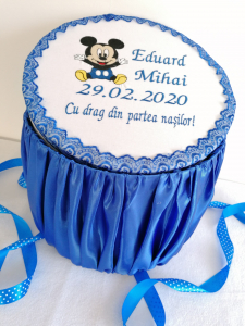 Cutii trusou - Cutie trusou botez personalizata Mickey Mouse