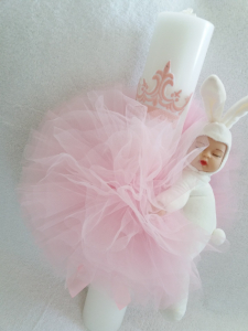 Lumânări botez fete - Lumanare botez personalizata Princess