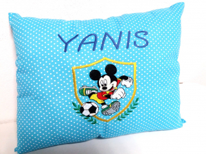 Perne personalizate - Perna bebe personalizata Mickey Mouse Footballer