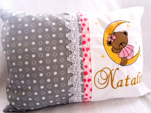 Articole Personalizate Copii - Perna bebe personalizata Pretty Moon
