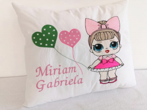 Perne personalizate - Perna personalizata Fetita cu Baloane
