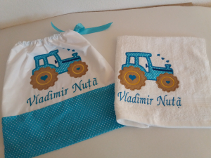 Articole Personalizate Copii - Set personalizat gradinita Tractor