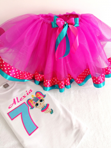 Seturi aniversare personalizate - Set tutu aniversar Little Ballerina