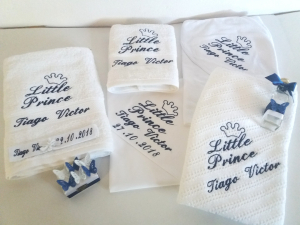 Trusou botez baieti 8 piese - Trusou botez baieti 8 piese Little Prince