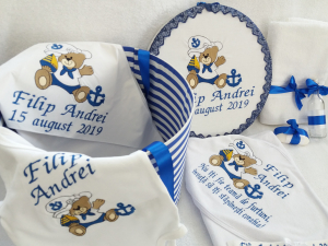 Trusouri personalizate baieti - Trusou botez personalizat Matelot