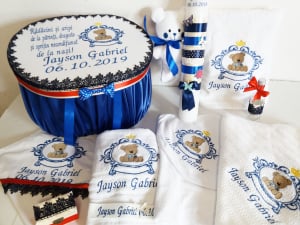 Trusou botez baieti complet - Trusou botez personalizat Ludovic