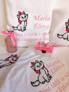 Trusou botez personalizat 8 piese The AristoCat [1]