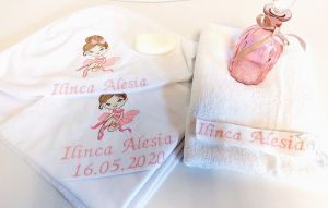 Trusou botez fetite 6 piese - Trusou botez personalizat 6 piese Prety Ballerina