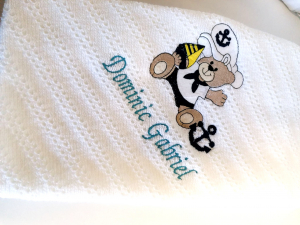 Trusou botez personalizat complet Teddy Bear Matelot [9]