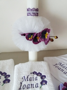 Trusou botez personalizat Orhidee [3]