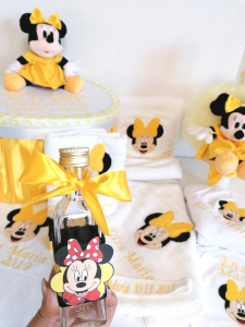 Trusou botez personalizat Yellow Minnie [3]