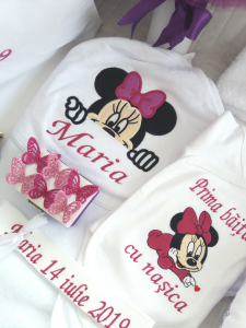 Trusou botez personalizat, Minnie Mouse violet [2]